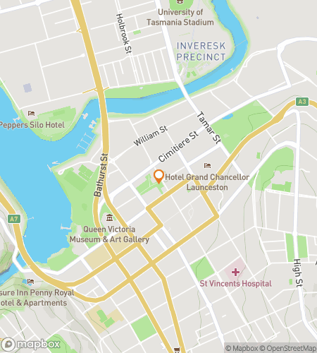 Map of scavenger hunt walking tour for Launcestons History Uncovered