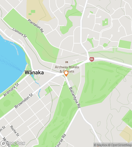 Map of scavenger hunt walking tour for Reflections of the South: Discovering Wānaka