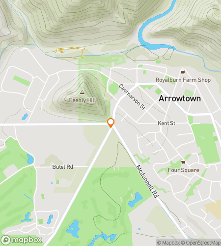 Map of scavenger hunt walking tour for Golden Trails of Arrowtown