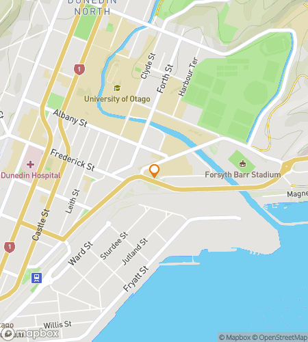 Map of scavenger hunt walking tour for Stacks & Secrets: The University of Otago Hunt