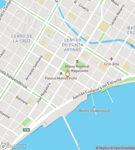 Map of scavenger hunt walking tour for Punta Arenas: Edge of the World