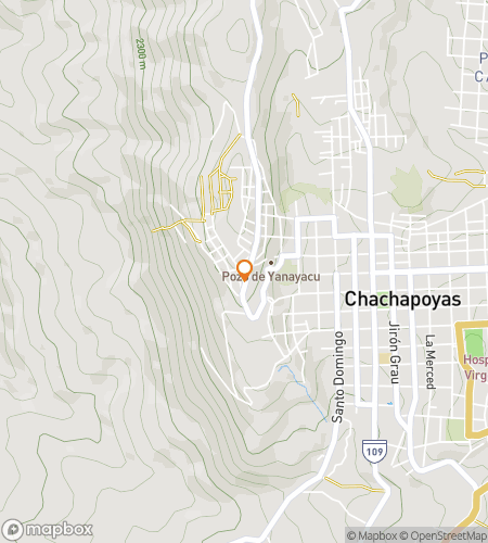 Map of scavenger hunt walking tour for Discovering Chachapoyas: Legends in the Highlands