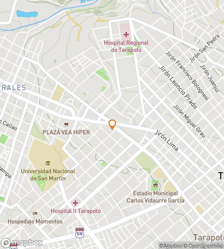 Map of scavenger hunt walking tour for Tarapoto: The City of Palms