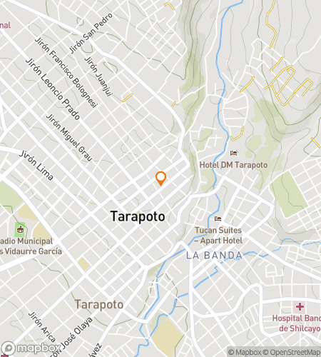 Map of scavenger hunt walking tour for Tarapoto: Accidentally in the Amazon