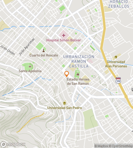 Map of scavenger hunt walking tour for From Inca to Colonial: The Story of Cajamarca