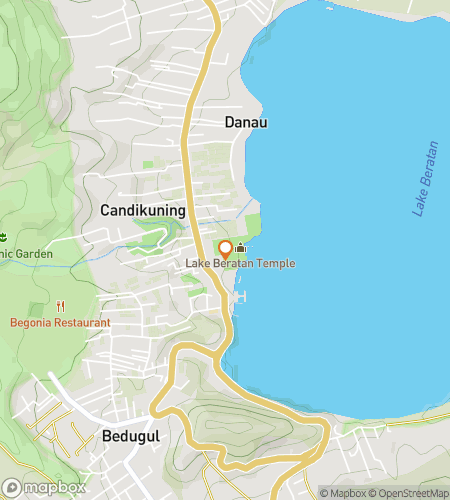 Map of scavenger hunt walking tour for Bali's Downtown Discovery