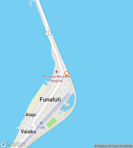 Map of scavenger hunt walking tour for Fun in Fongafale: The Island Insight Hunt