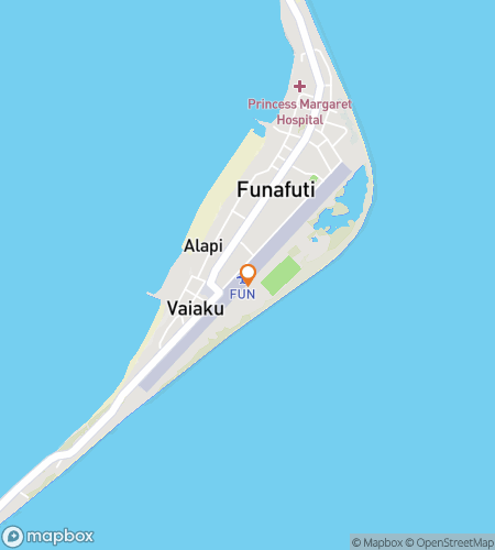 Map of scavenger hunt walking tour for Fun in Fongafale: The Island Insight Hunt