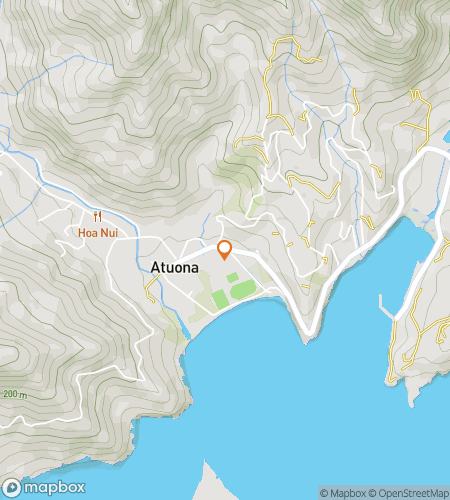 Map of scavenger hunt walking tour for  Atuona Hunt