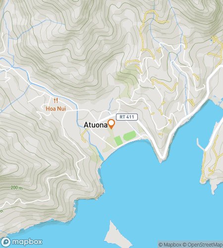 Map of scavenger hunt walking tour for  Atuona Hunt