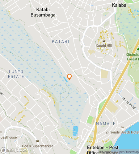 Map of scavenger hunt walking tour for Sunsets on the Shore: Tales of Entebbe