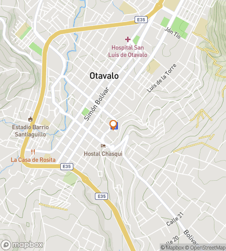 Mapa spaceru z audioprzewodnikiem i poszukiwaniem skarbów po Otavalo: Serce Rzemiosła Andyjskiego