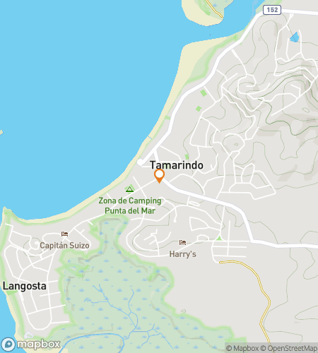 Map of scavenger hunt walking tour for Palm Trees & Hidden Treasures of Tamarindo