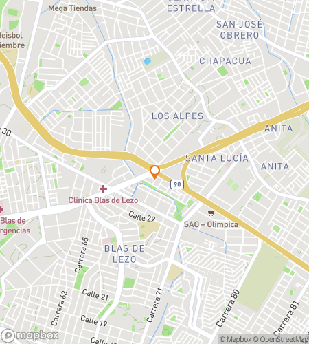 Map of scavenger hunt walking tour for Land of Liberty: The Bolívar Quest