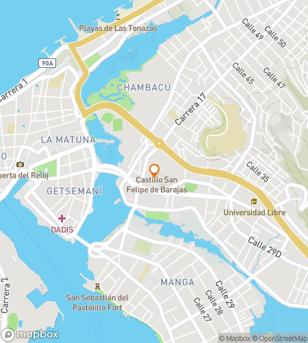 Karte der Schnitzeljagd-Wanderung für Land of Liberty: The Bolívar Quest