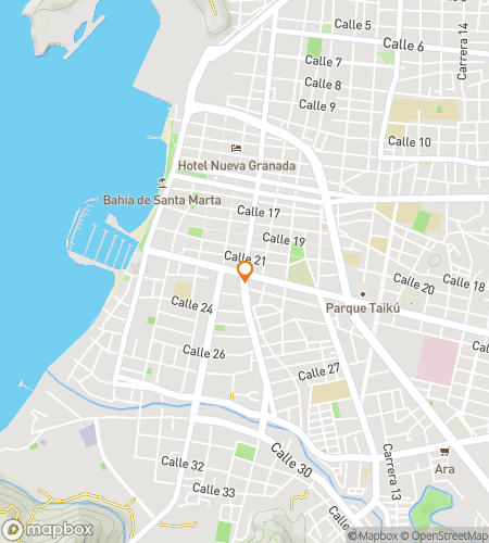Map of scavenger hunt walking tour for From Beaches to Buritaca: The Santa Marta Hunt