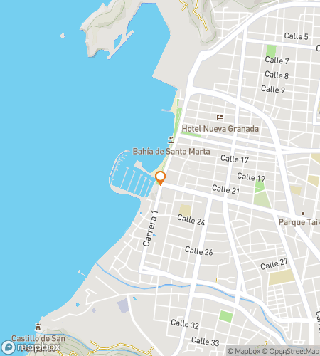 Map of scavenger hunt walking tour for From Beaches to Buritaca: The Santa Marta Hunt
