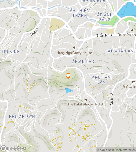 Map of scavenger hunt walking tour for City of Eternal Spring: The Đà Lạt Quest