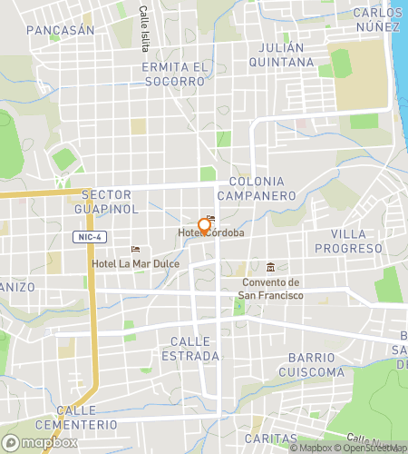 Map of scavenger hunt walking tour for Hola, History! The Granada Hunt