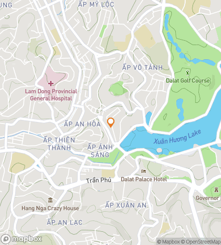 Map of scavenger hunt walking tour for City of Eternal Spring: The Đà Lạt Quest