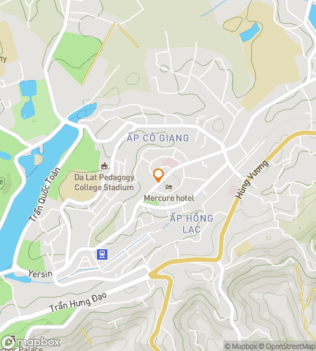 Map of scavenger hunt walking tour for City of Eternal Spring: The Đà Lạt Quest