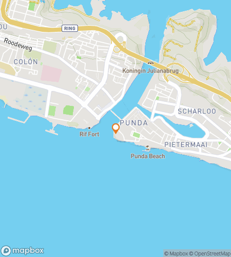 Map of scavenger hunt walking tour for Willemstad Whimsical Wonders