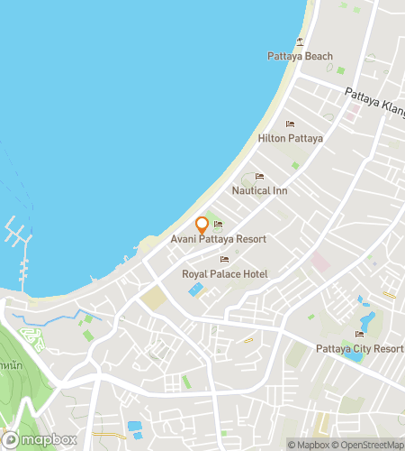 Mappa del tour a piedi di caccia al tesoro per Puzzling Pattaya: The Hidden Hunt