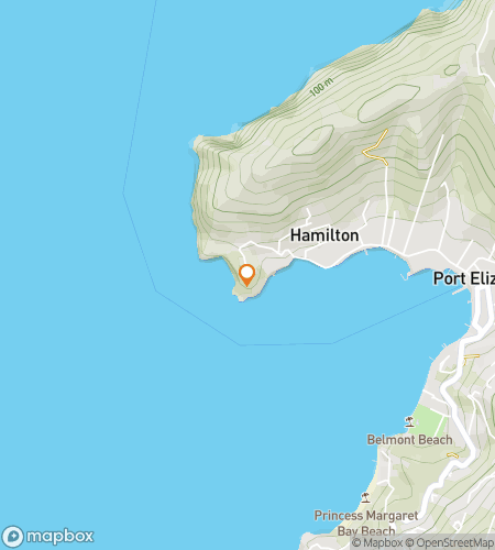 Mapa do passeio a pé com caça ao tesouro para Bequia: A Ilha das Marés Gentis