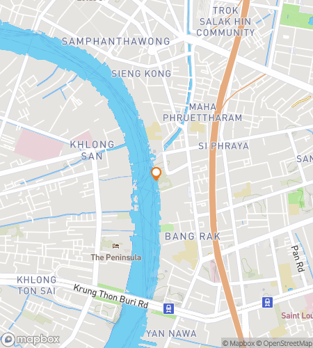 Map of scavenger hunt walking tour for Garudas & Grand Hotels of Bang Rak