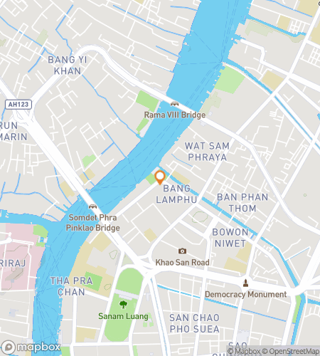 Map of scavenger hunt walking tour for Forts, Swings & Backpackers of Banglamphu