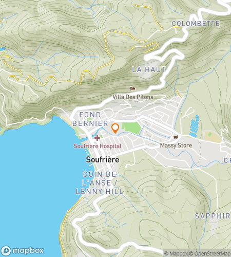 Map of scavenger hunt walking tour for Pitons & Paradise: Discovering Soufrière