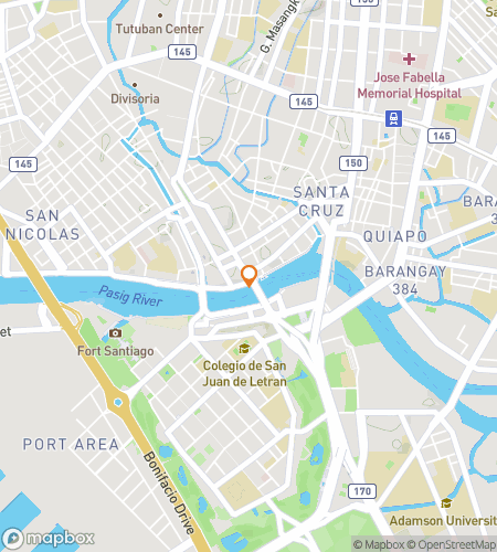 Térkép a manilai nyugtalan holtak kincskereső gyalogtúrájához