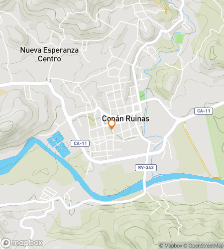 Map of scavenger hunt walking tour for Echoes of Copán: The Streets of the Ancients