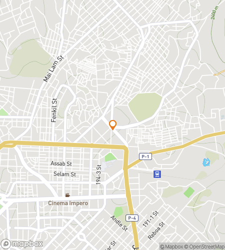 Map of scavenger hunt walking tour for Art Deco Dash on Harnet