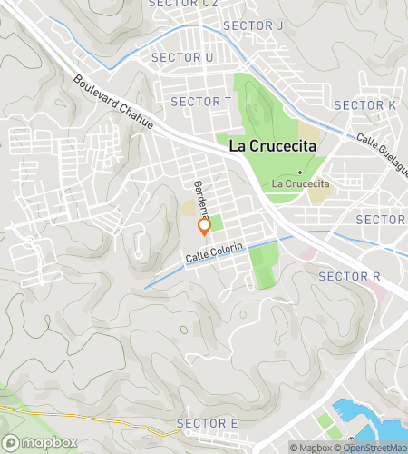 Map of scavenger hunt walking tour for Plaza Secrets & Pacific Breezes: Discovering Crucecita