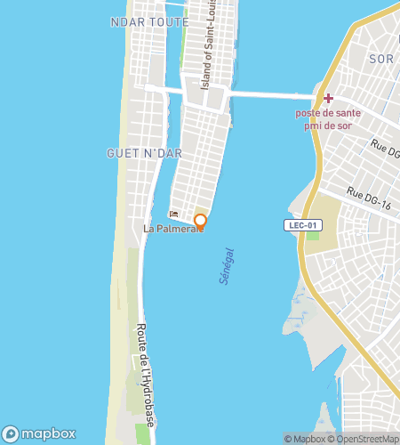 Map of scavenger hunt walking tour for Island of Echoes: The Saint-Louis Hunt