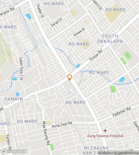 Map of scavenger hunt walking tour for Markets, Monks & Mysteries of Yangon