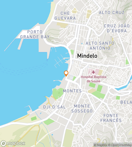 Map of scavenger hunt walking tour for Mindelo, Cabo Verde: From Sea Towers to Song Legacy Adventure