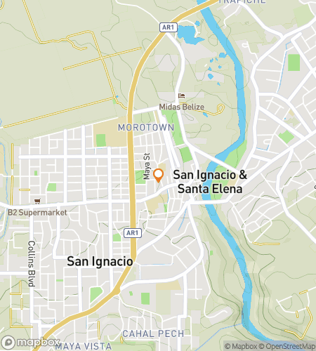 Map of scavenger hunt walking tour for Ruins and Riddles: The San Ignacio Quest