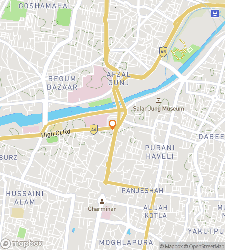 Map of scavenger hunt walking tour for Bangle Up: The Hyderabad Hunt!