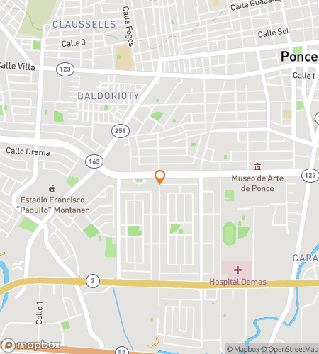 Map of scavenger hunt walking tour for Ponce Scavenger Hunt