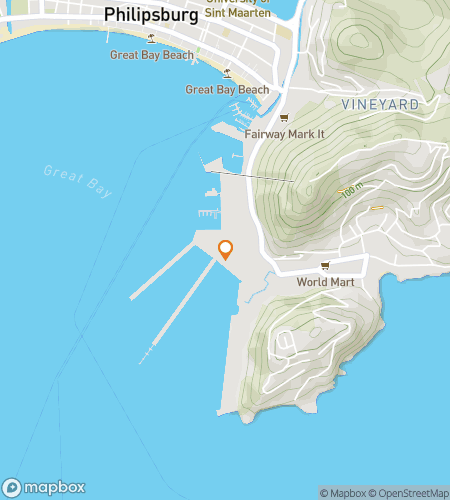 Map of scavenger hunt walking tour for Philipsburg‘s Pirate Pursuit