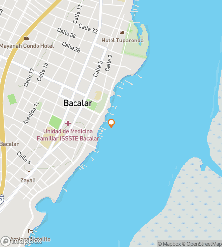 Karta över stadsvandring med skattjakt för Musik av Lagunen: Upptäck Bacalar