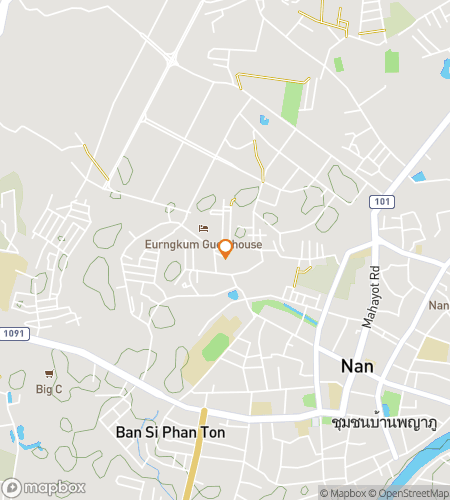 Map of scavenger hunt walking tour for Temples, Trails & Thai Tales