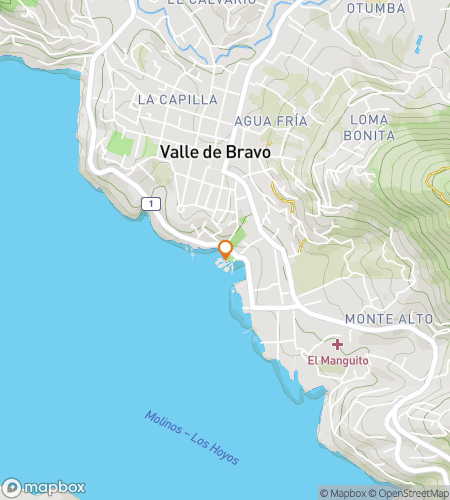 Karta över skattjaktsvandring för Fiesta, Skogar & Kul: Valle de Bravo Äventyret
