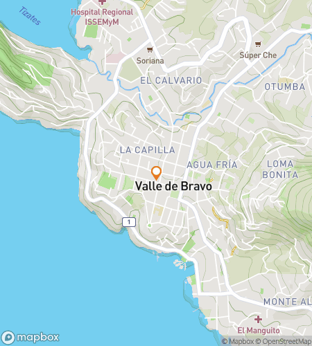 Map of scavenger hunt walking tour for Fiesta, Forests & Fun: The Valle de Bravo Adventure