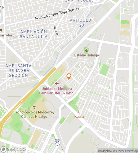 Map of scavenger hunt walking tour for Blown Away: The Pachuca Hunt