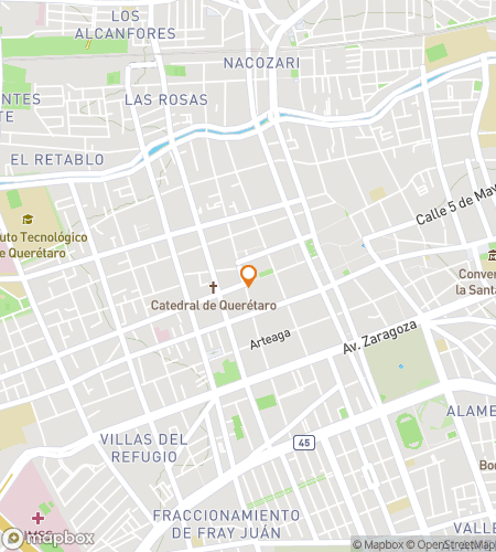 Map of scavenger hunt walking tour for Queré-treasure Downtown Adventure