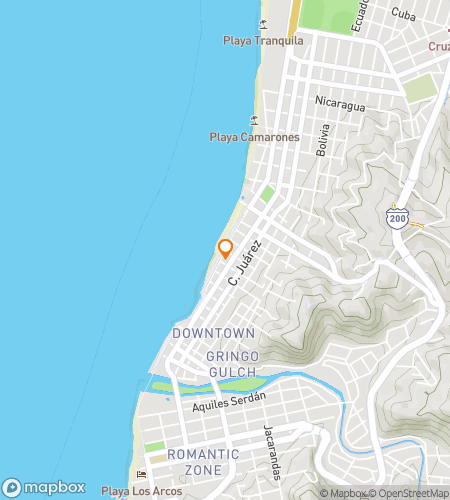 Map of scavenger hunt walking tour for Tides, Time & Vallarta