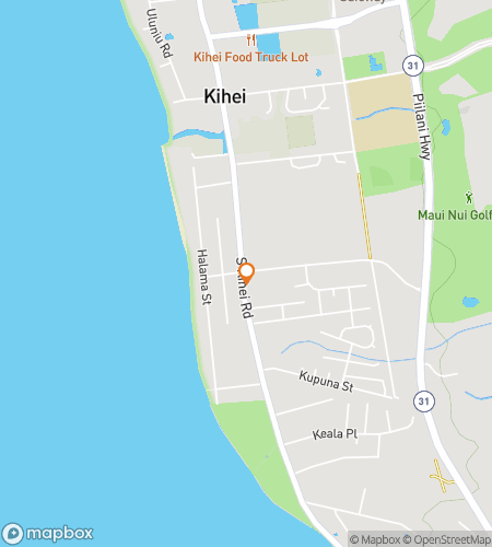 Map of scavenger hunt walking tour for Kihei There! A Tropical Scavenger Hunt